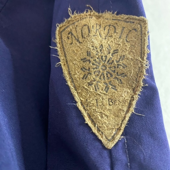 Vintage LL Bean Jacket Men Medium Dark Purple Winter Coat Nordic Lined Outdoor M - Picture 2 of 16